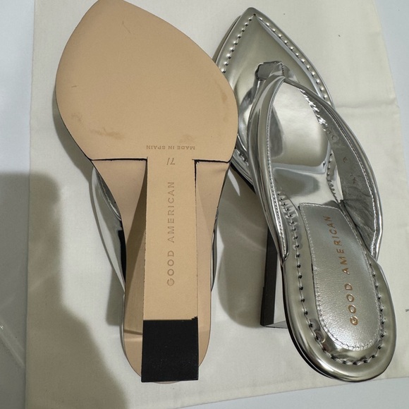 Good American Silver Sandals - Picture 3 of 4